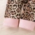Import lyc-3139 Cute Pink Baby Girls Clothes Newborn Infant Hooded Sweatshirt Tops Pants Leopard Clothing Set from China