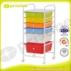 Made in Taiwan plastic drawer Rolling Tool Storage Cart office equipment