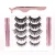 Import Magnetic Eyeliner eyelash OEM customized Cosmetics false eyelashes 3D Mink Lash Extension Silk Lashes from China