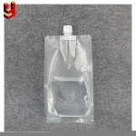 Manufacturers custom transparent juice stand up pouch bags