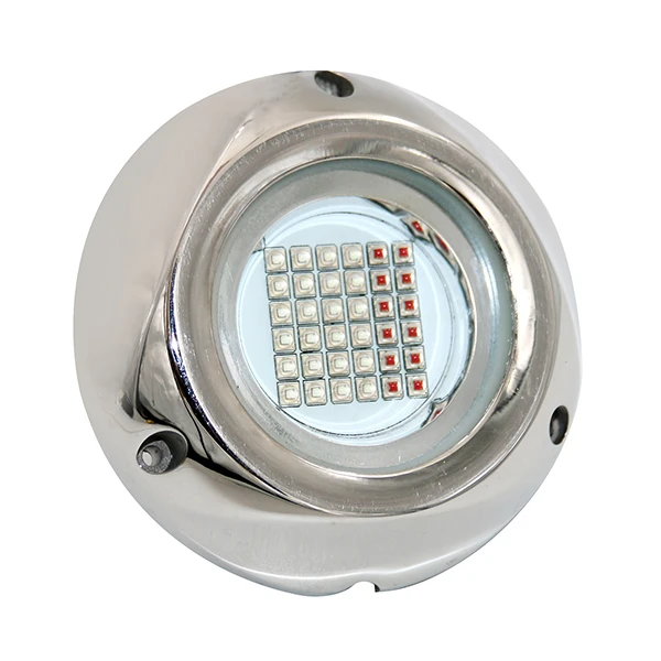 Marine grade 108W 316L stainless steel submersible surface mount  led underwater lighting