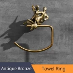 MB-0816B Bathroom Accessories Romantic Series  Luxury Bronze stainless steel towel ring, towel holder ring,bathroom towel ring