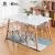 Import MDF wooden 4 or 6 chairs kitchen dining room furniture dinning table set from China