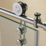 Meijia 8-12mm glass thickness frameless glass sliding shower door,bathroom sliding door