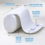 Memory foam bath pillow