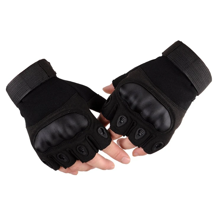Men Outdoor Half-finger Fingerless Anti-slip Airsoft Hunting Riding Cycling Gloves Hiking Camping Sports Fingerless Gloves