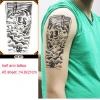 Mens full sleeve arm tattoo stickers temporary long lasting different patterns