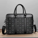 Men's portable business bag casual trend shoulder bag briefcase printing men's bag large capacity business briefcase