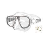 Metal Texture Alloy Frame Clear Underwater Vision Custom Color Revo Mirrored Lens Environmental Friendly Super Soft Silicone Diving Goggles