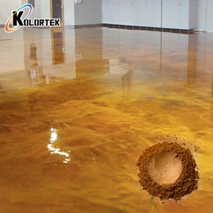 Metallic luster pigment for epoxy floor coating