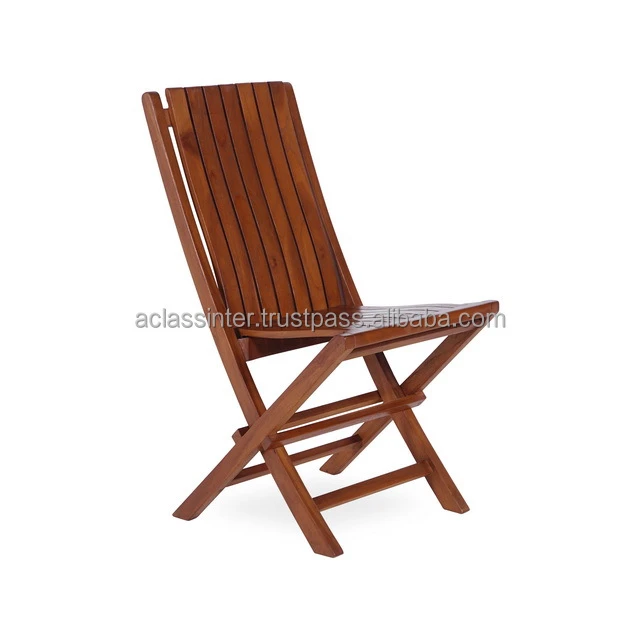 Miami Teak Outdoor Folding Chair Wooden Teak