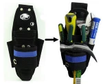 mini electrician nylon tool waist bag, foldable hanging nylon carpenters waist tool bag