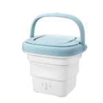 Mini foldable washing machine small size with dryer, silicone electric washing machine with sterilizing for traveling