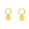 Minimalist 18K Gold Plated Small Ball Hoop Earrings Jewelry Custom Gold Jumbo Sphere Huggie Earrings