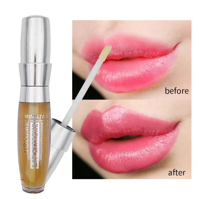 MINISTAR Professional Makeup Big Lip Natural Moisturize Sexy Shiny Enhancer Plumper 3D Lip Extreme Volume Lip Gloss