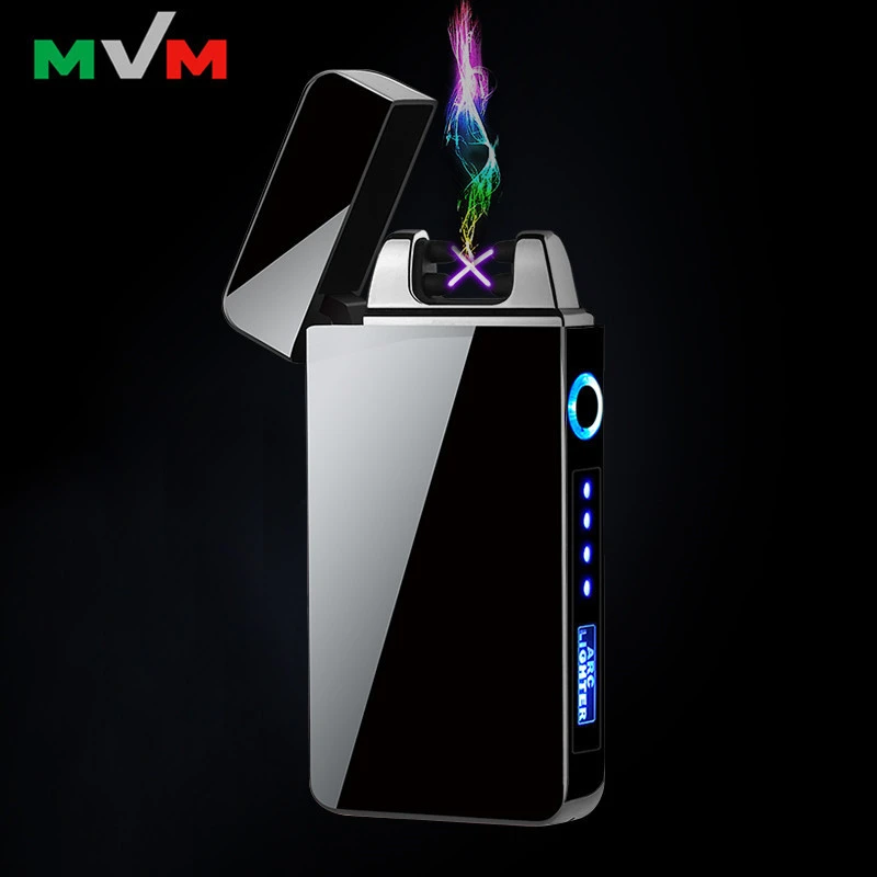 MLT227 Top Quality Custom Windproof Flameless Dual Arc Electric Wholesale USB Rechargeable Plasma Lighter