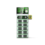 Mobile phone charging vending machine kiosk stackable shared power bank rental station wifi fast chargers APP & POS Pay system
