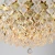 Import Modern circle Wedding decor indoor lights E14 pendants bead ornament low ceiling crystal chandelier from China