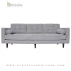 Modern design velvet 3 seater living room chesterfield sofa set