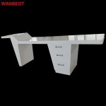 Modern fashion latest design white luxury executive furniture office desk office equipment