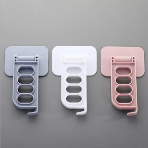 Modern Four-hole Strong Nail-free Clothes Hook Strong Bearing Stick Hook Seamless Adhesive Hook Wall Hanger