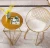 Import Modern Gold Wire Mesh Chairs Industrial Metal Dining Chair with PU seat from China