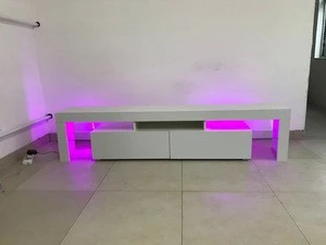 Modern LED TV stand cabinet high gloss matte bedroom living room home furnit