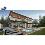 Modern prefabricated light steel frame prefab houses made in china