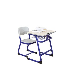 Modern school furniture children classroom steel study desk and chair