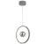 Import Modern simple interior adjustable circular led aluminum pendant light from China
