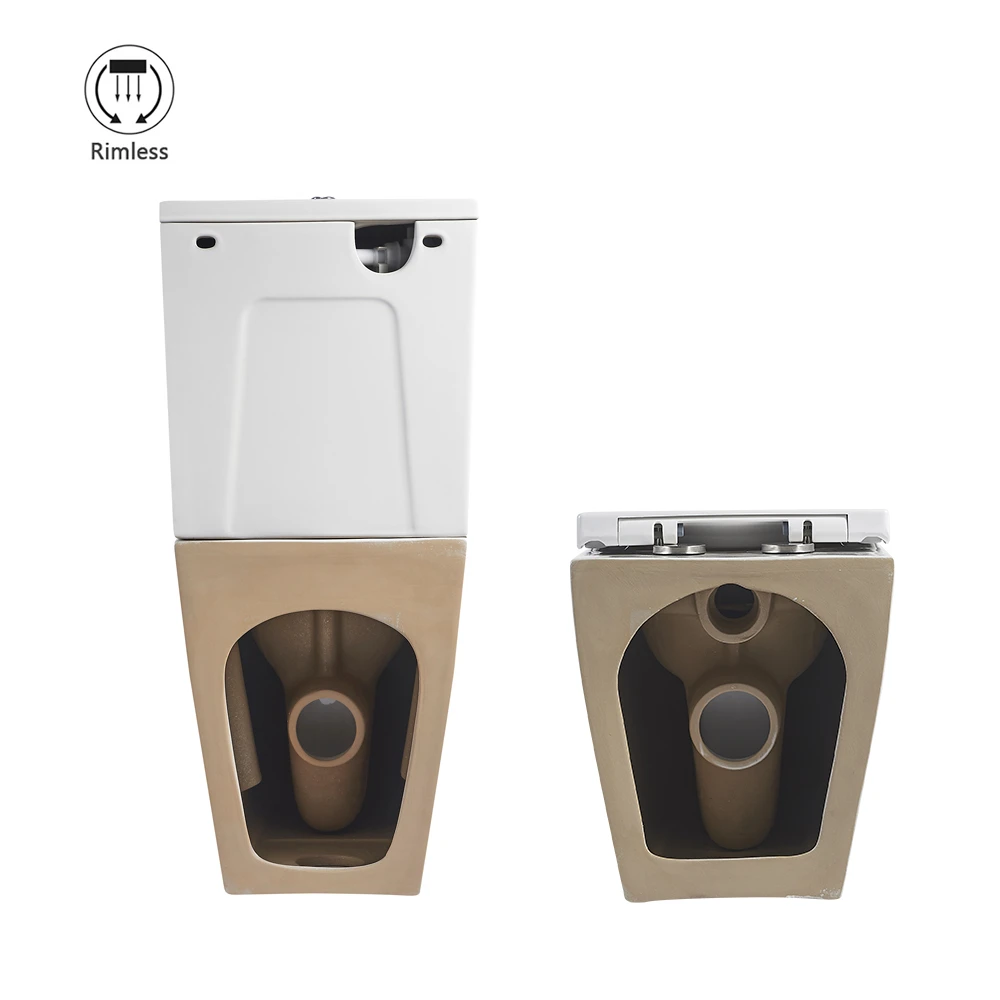 Modern Washdown Bathroom P Trap/S Trap Wc Toilets Sanitary Ceramic Ware Two Piece Toilet Bowl