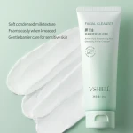 Moisturizing Coconut Oil  Vitamin C Foam Face Wash Exfoliating Cleansing Mousse Pore Cleanser for Daily Use