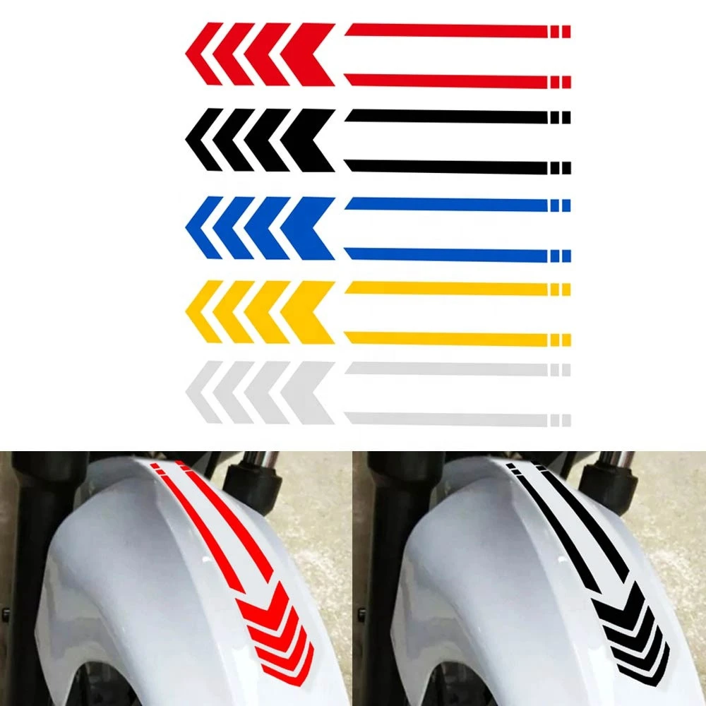 Motorcycle Reflective Stickers Waterproof sticker printing die cut Arrow Tape Car Decals Styling