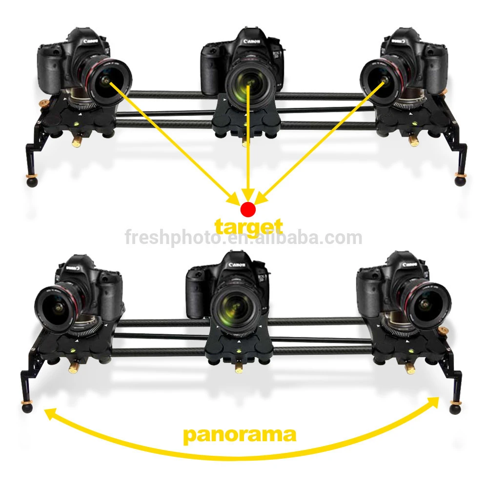 motorized slider auto-loop 80cm / 120cm new ramping carbon fiber video camera dolly track for time lapse