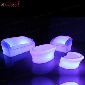 Mr.Dream modern outdoor garden rechargeable dubai hotel nightclub bar illuminated led furniture