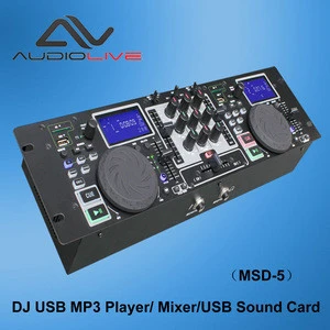 MSD-5 hot sale audio mixer Profesional DJ USB MP3 Player Mixer