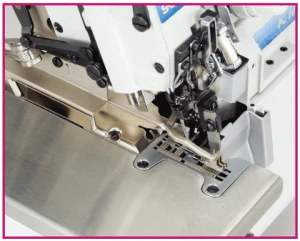 Multi-functional Kingtex UHU9000 Direct drive flat bed top feed overlock sewing machine