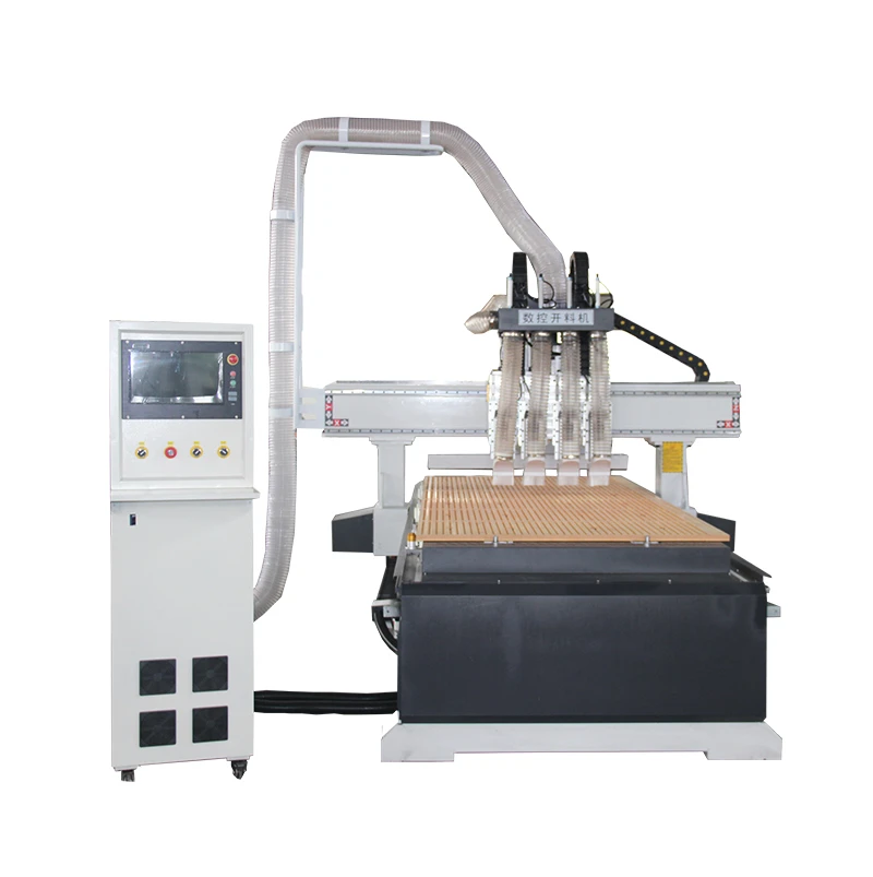 multi spindle cnc router engraving machine 4 spindles four pneumatic tool change machinery