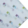 Multicolor Small Flower Hand Block Print Natural Vegetable Dyed Voile Fabric