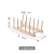 Import Multifunctional household tray display bamboo wood double kitchen storage bracket racks cutlery drain dish drainer drying rack from China