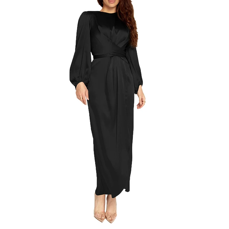 Muslim Dress Long Sleeve Online Shopping Elegant Long Skirt With Waist Muslim Women Formal Dress