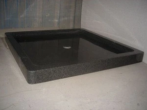 Natural G654 Dark Grey Granite Protable Shower tray