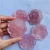 Import Natural Healing Rose Quartz Carving Rose Flower Crystal Rose Quartz Hand Carved Flower from China