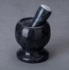 natural marble grinder with pestle kitchen cooking tools factory direct sale  marble hand mortar hand grinder