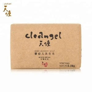 Natural plant chemical free baby laundry soap in kraft paper package
