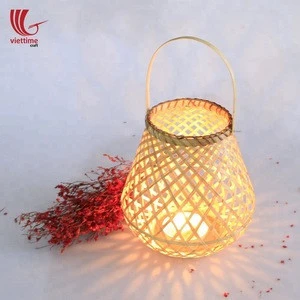Natural vintage bamboo lantern