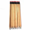 natural wood round carpenter jumbo pencils with eraser