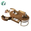 Natural wooden table MDF board wood veneer surface modern tea table household using table