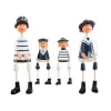 naval family group dolls house furnishing articles wooden craft