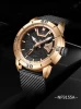 NAVIFORCE 9155A RGB Mesh Stainless Steel Watches Men Wrist New Design Day Date Sport Wrist Watch naviforce reloj